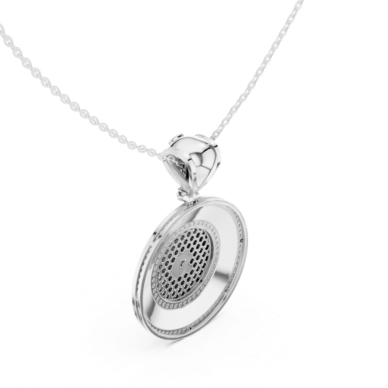 Stunning Round Cut Lab Grown 0.61 Cts Gold Diamond Pendant PD-10034