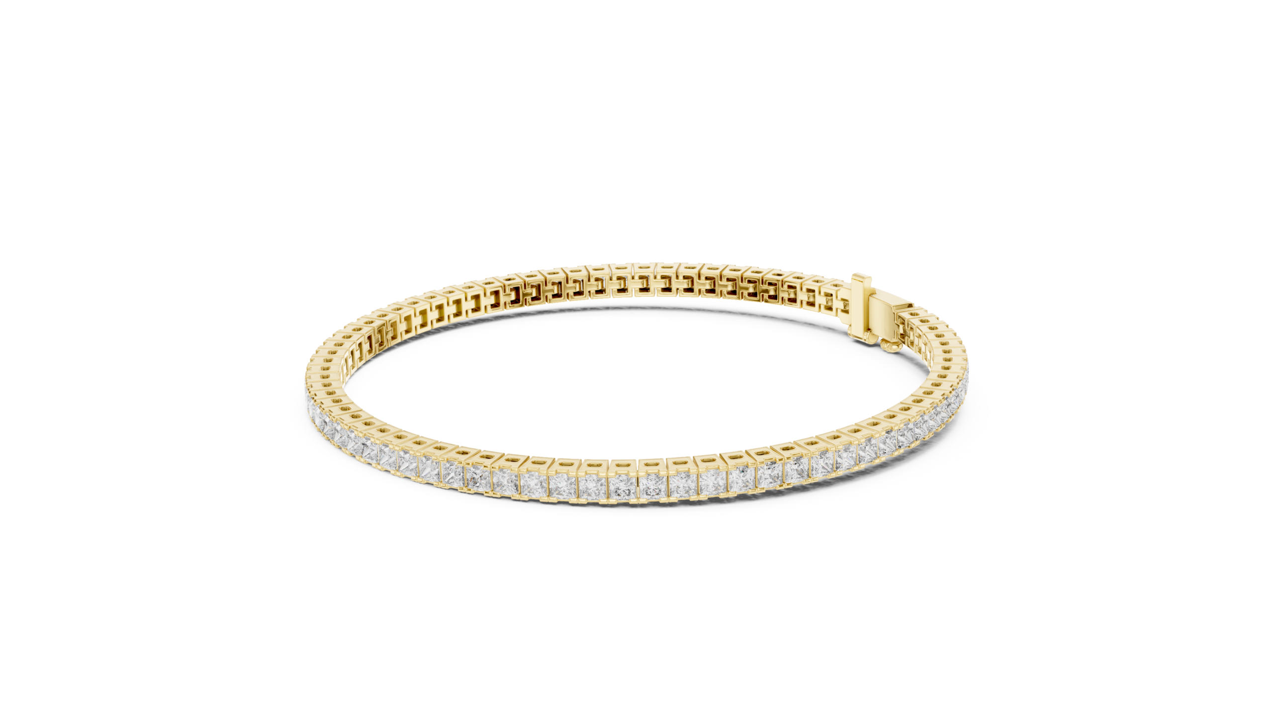Brilliant Bakul CZ Hallmarked Gold Bracelet LB-23 - Image 9