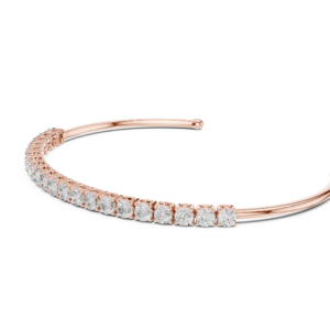 Beautiful CZ Gold Bracelet 2.31 Cts Round Cut LB-25