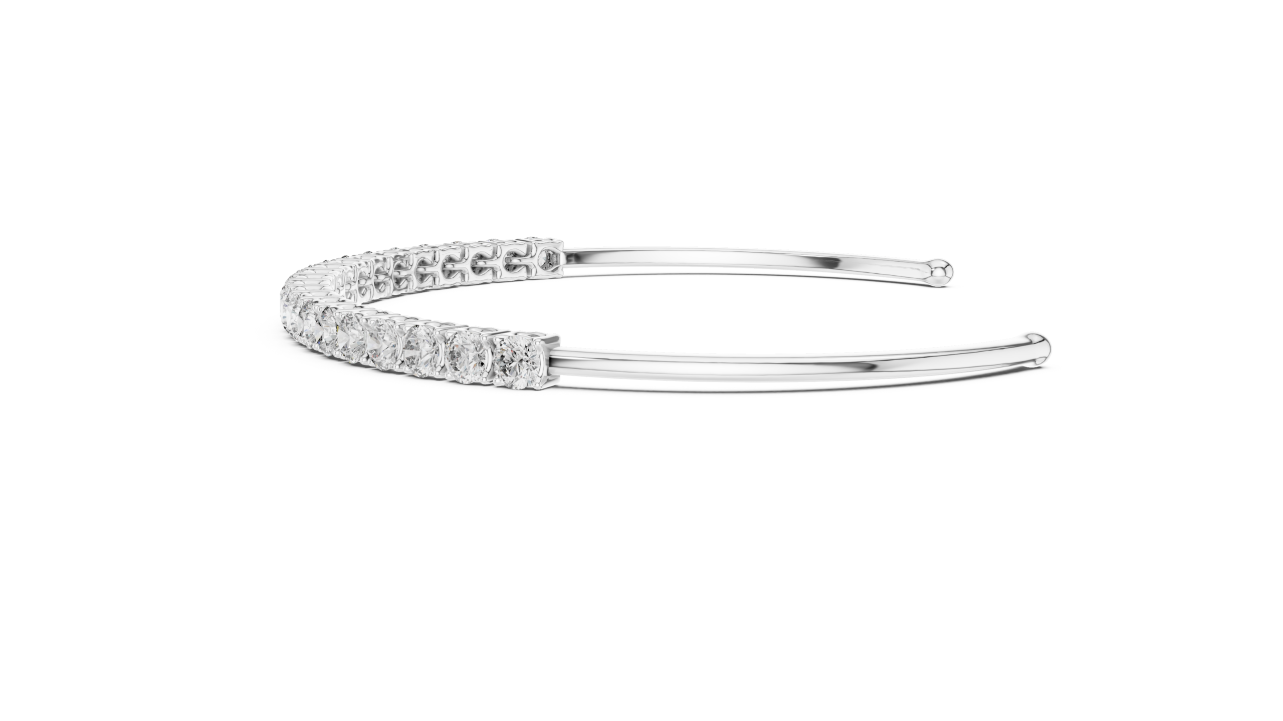 Beautiful CZ Gold Bracelet 2.31 Cts Round Cut LB-25