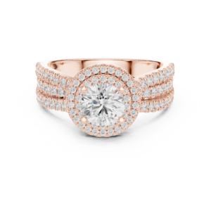 Excellent 1.59 Cts Round Cut Lab Grown Diamond Gold Ring LR-103