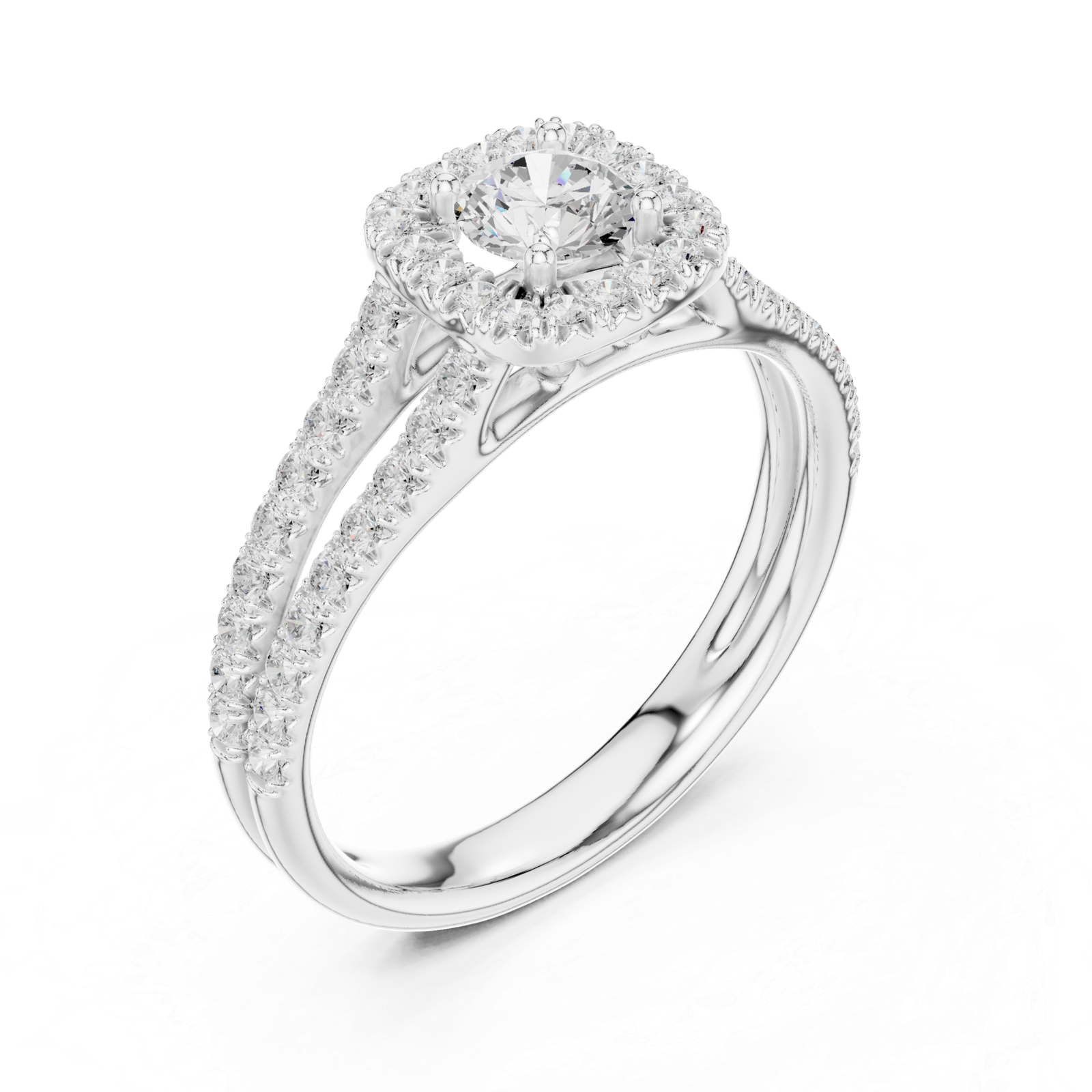 Stunning 1.00 Cts Round Cut Lab Grown Diamond Gold Ring LR-105