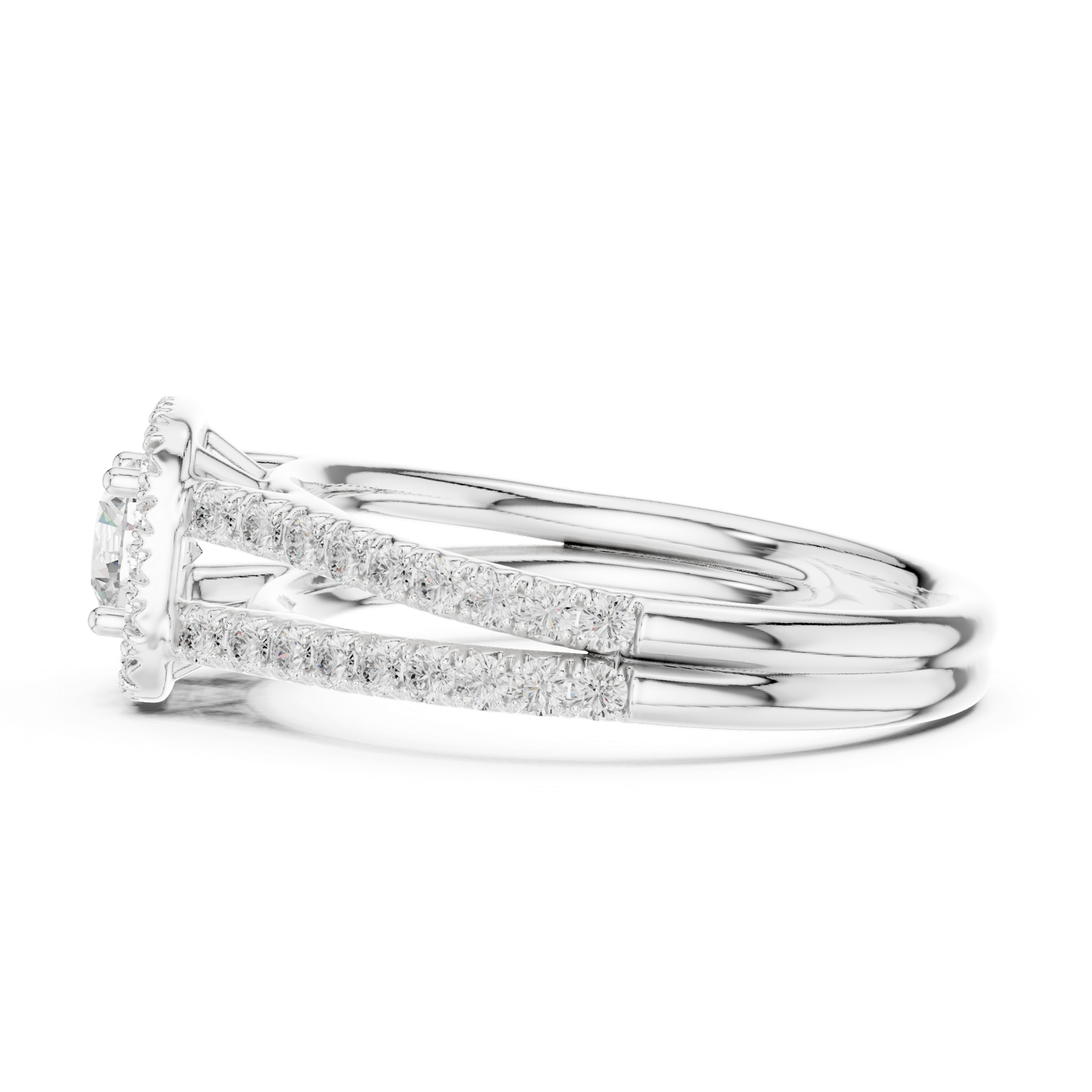 Stunning 1.00 Cts Round Cut Lab Grown Diamond Gold Ring LR-105