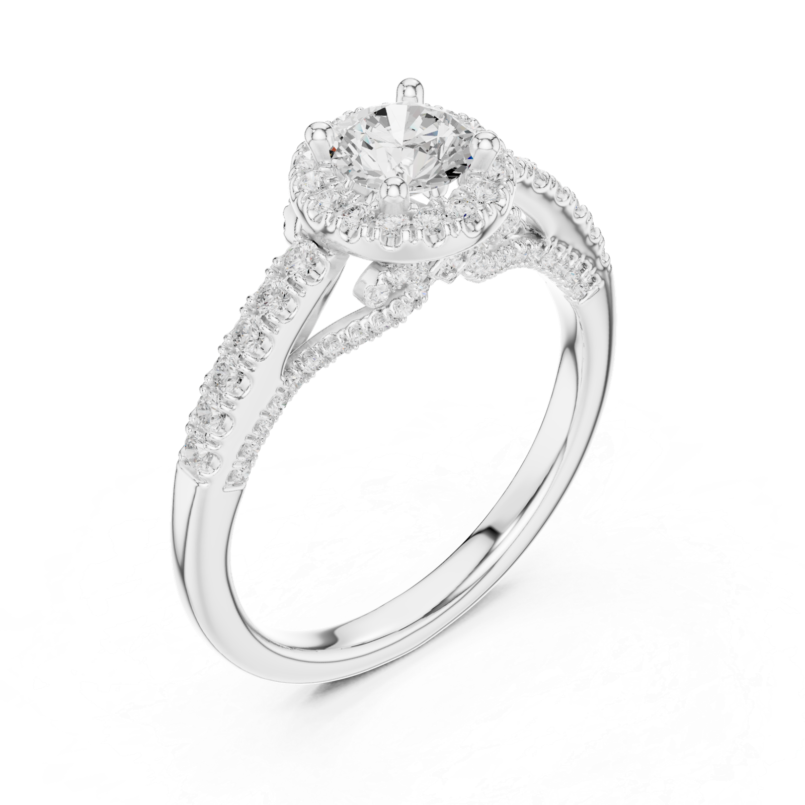 Certified 1.19 Cts Round Cut Lab Grown Diamond Gold Ring LR-106