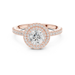 Elegant 1.16 Cts Round Cut Lab Grown Diamond Gold Ring LR-107