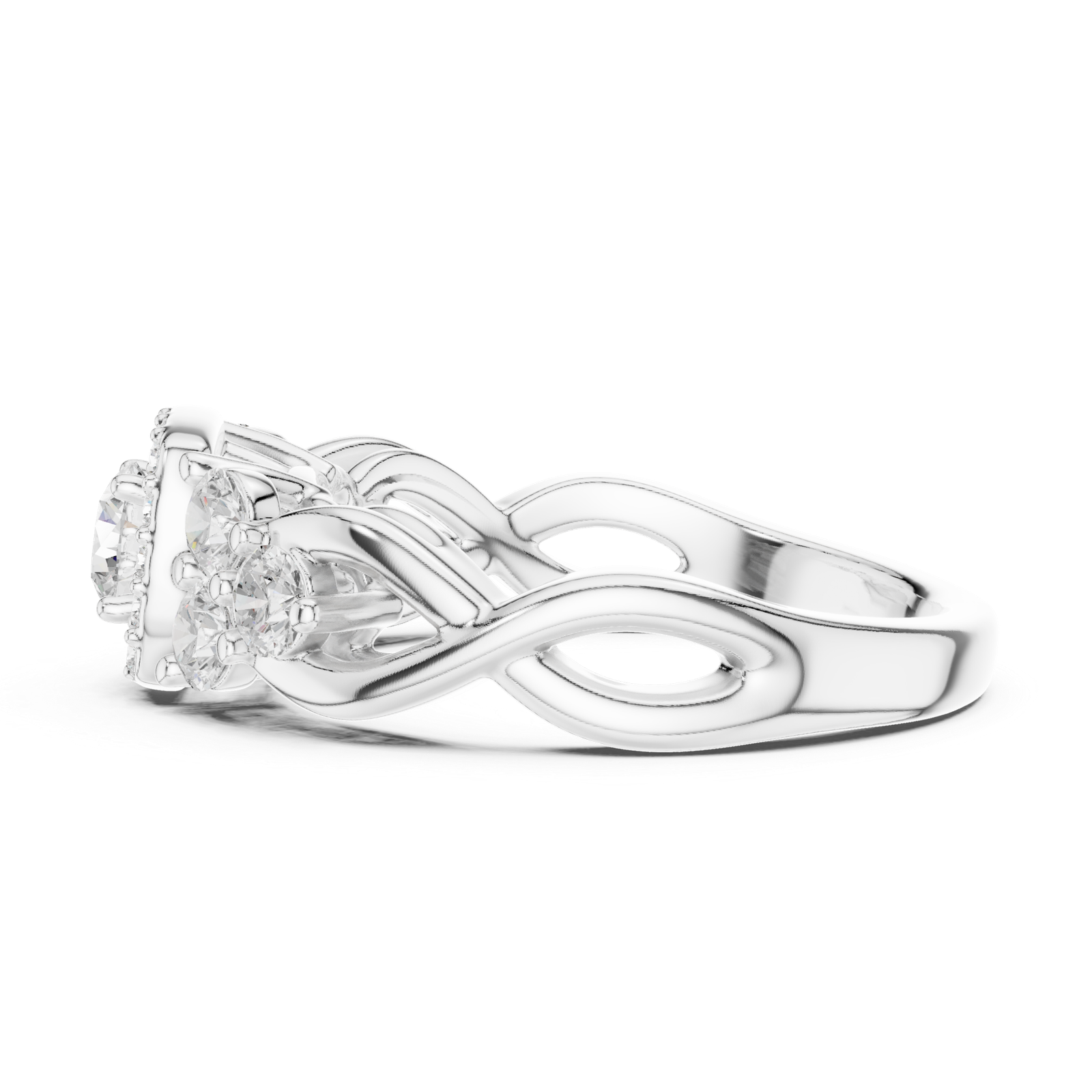 1.11 Cts Round Cut Certified Lab Grown Gold Diamond Ring LR-112