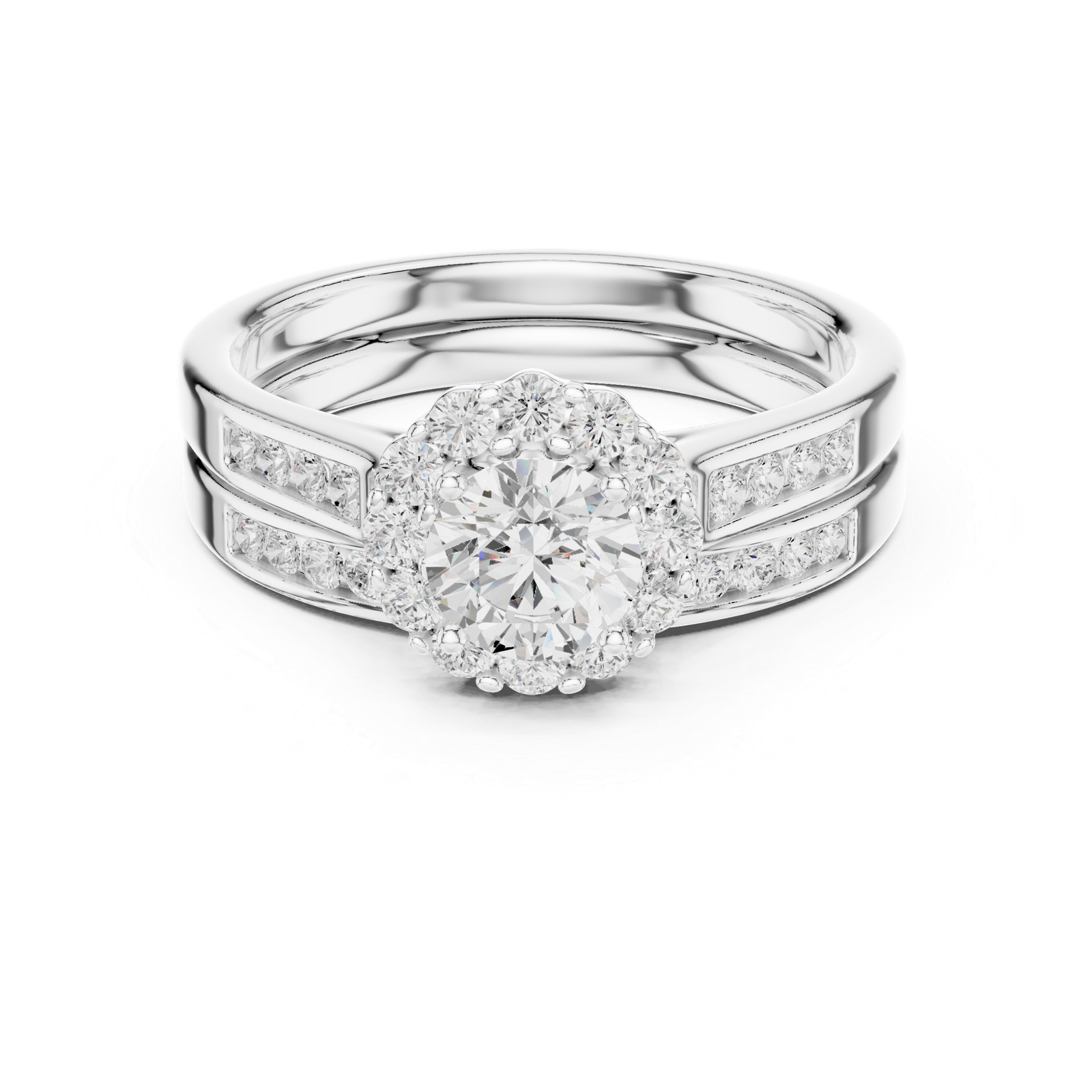 Lab Grown Gold Diamond Ring 1.24 Cts Round Cut Certified LR-118