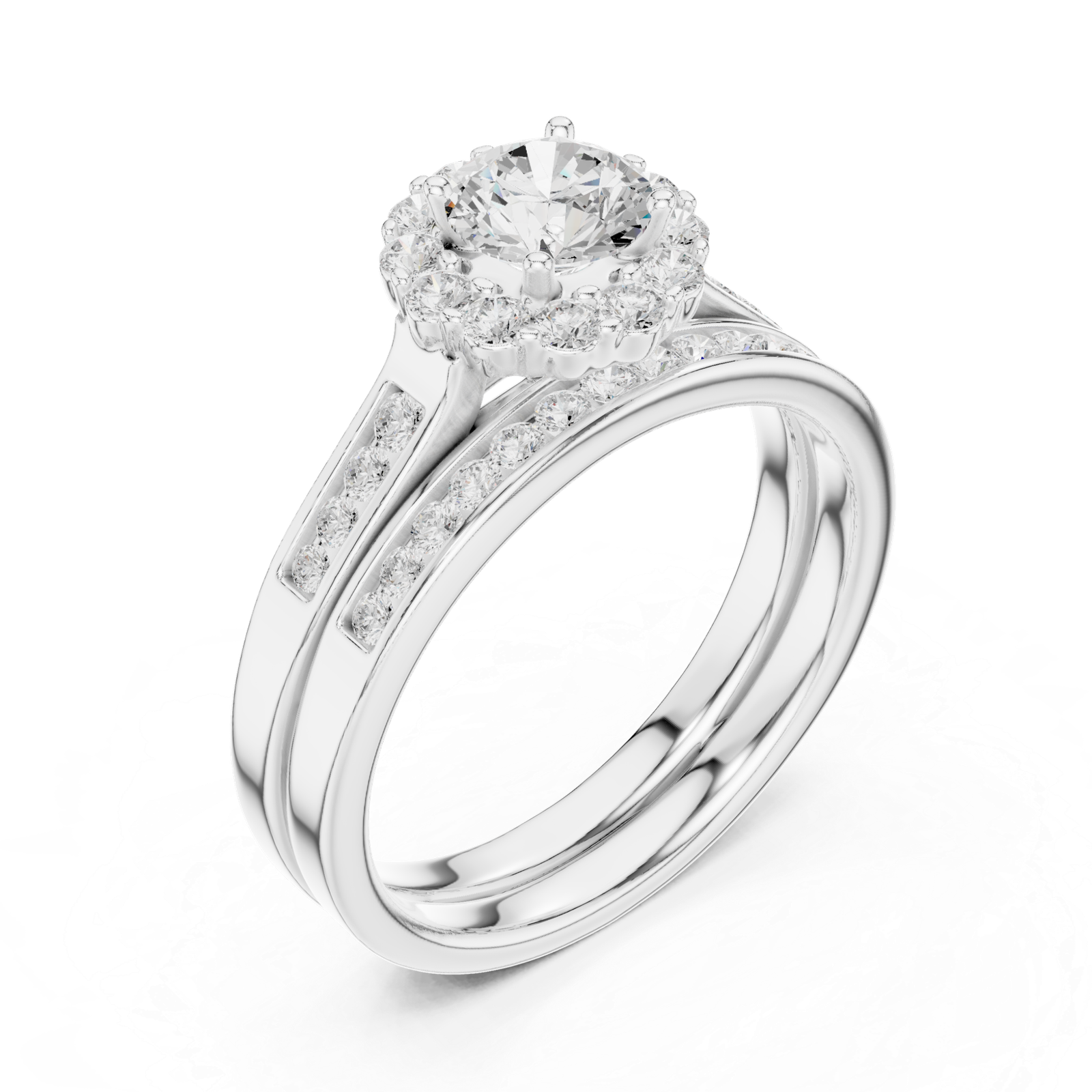 Lab Grown Gold Diamond Ring 1.24 Cts Round Cut Certified LR-118