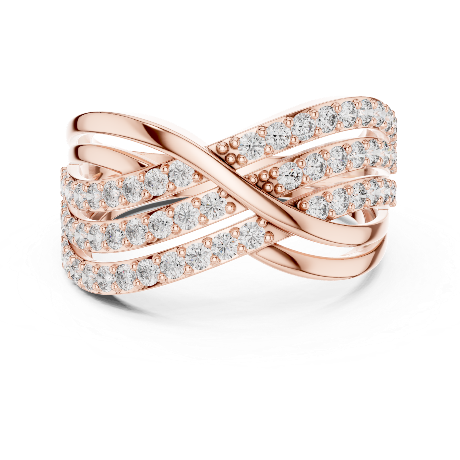 Beautiful 0.78 Cts Round Cut Lab Grown Diamond Gold Ring LR-93