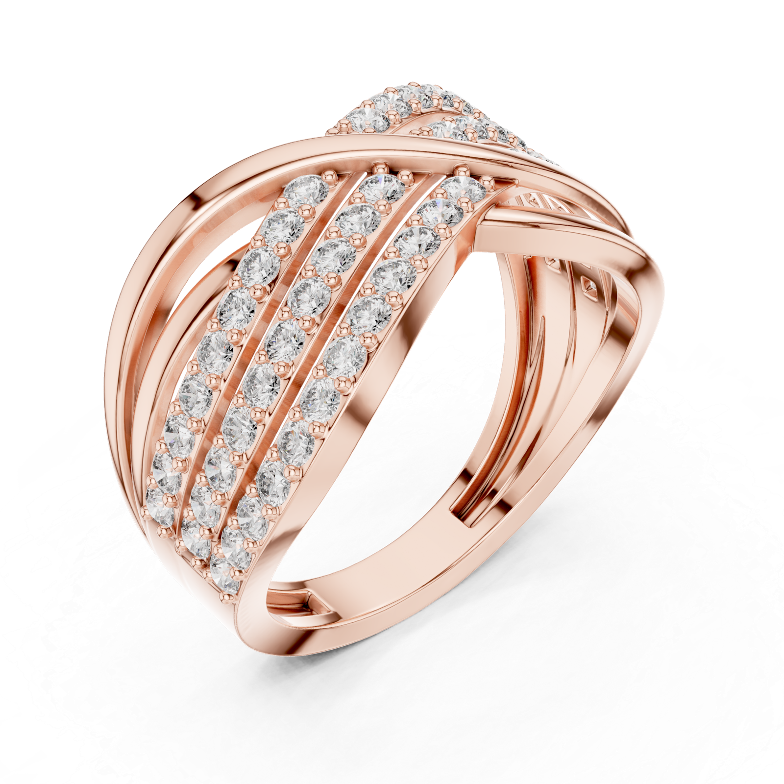 Beautiful 0.78 Cts Round Cut Lab Grown Diamond Gold Ring LR-93