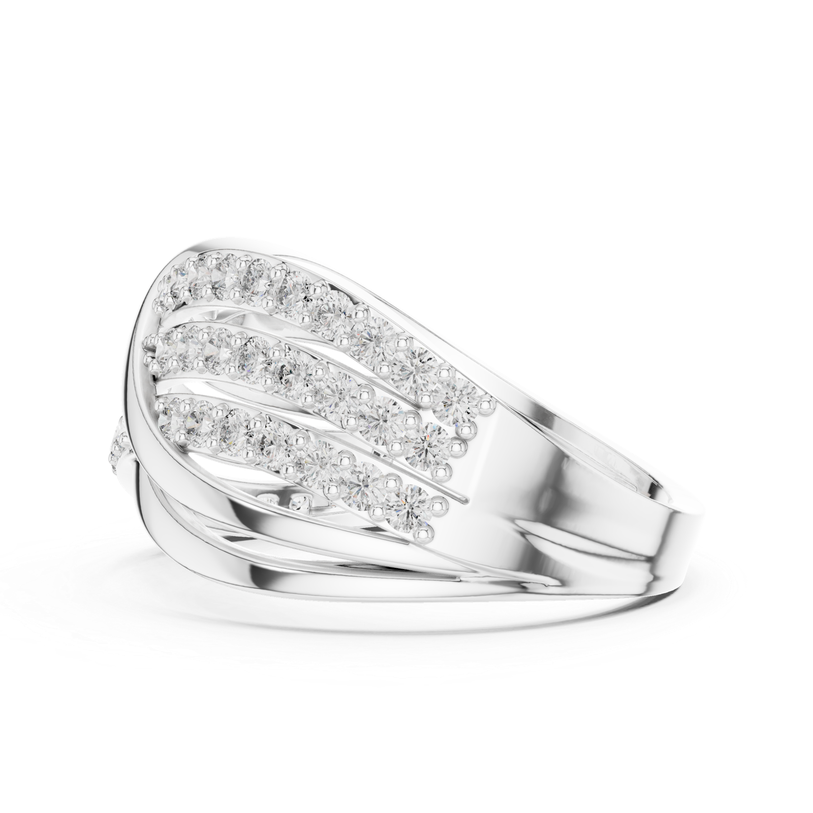 Beautiful 0.78 Cts Round Cut Lab Grown Diamond Gold Ring LR-93