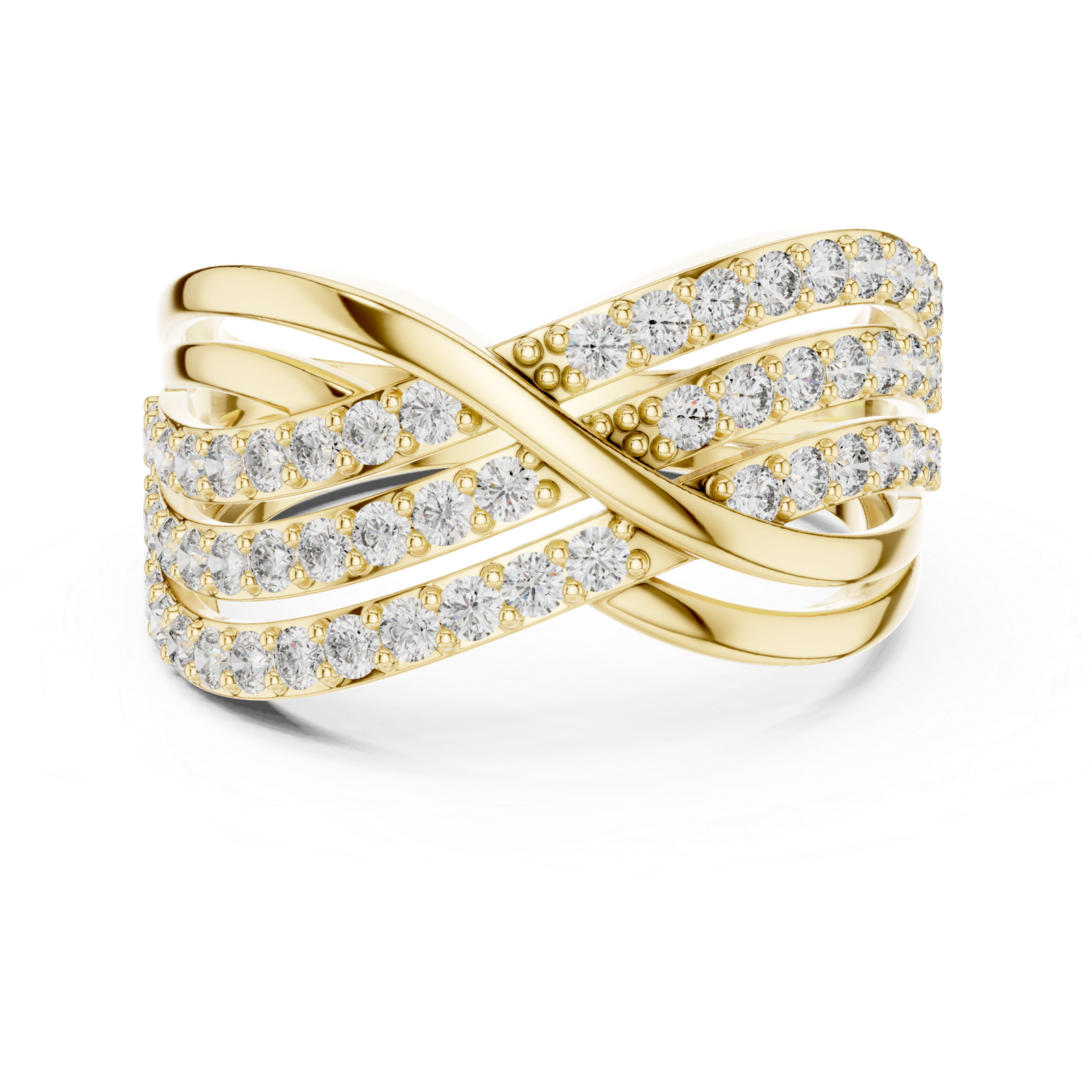 Beautiful 0.78 Cts Round Cut Lab Grown Diamond Gold Ring LR-93