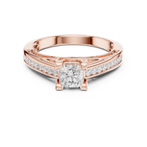 Beautiful 0.92 Cts Radiant Cut Lab Grown Gold Diamond Ring
