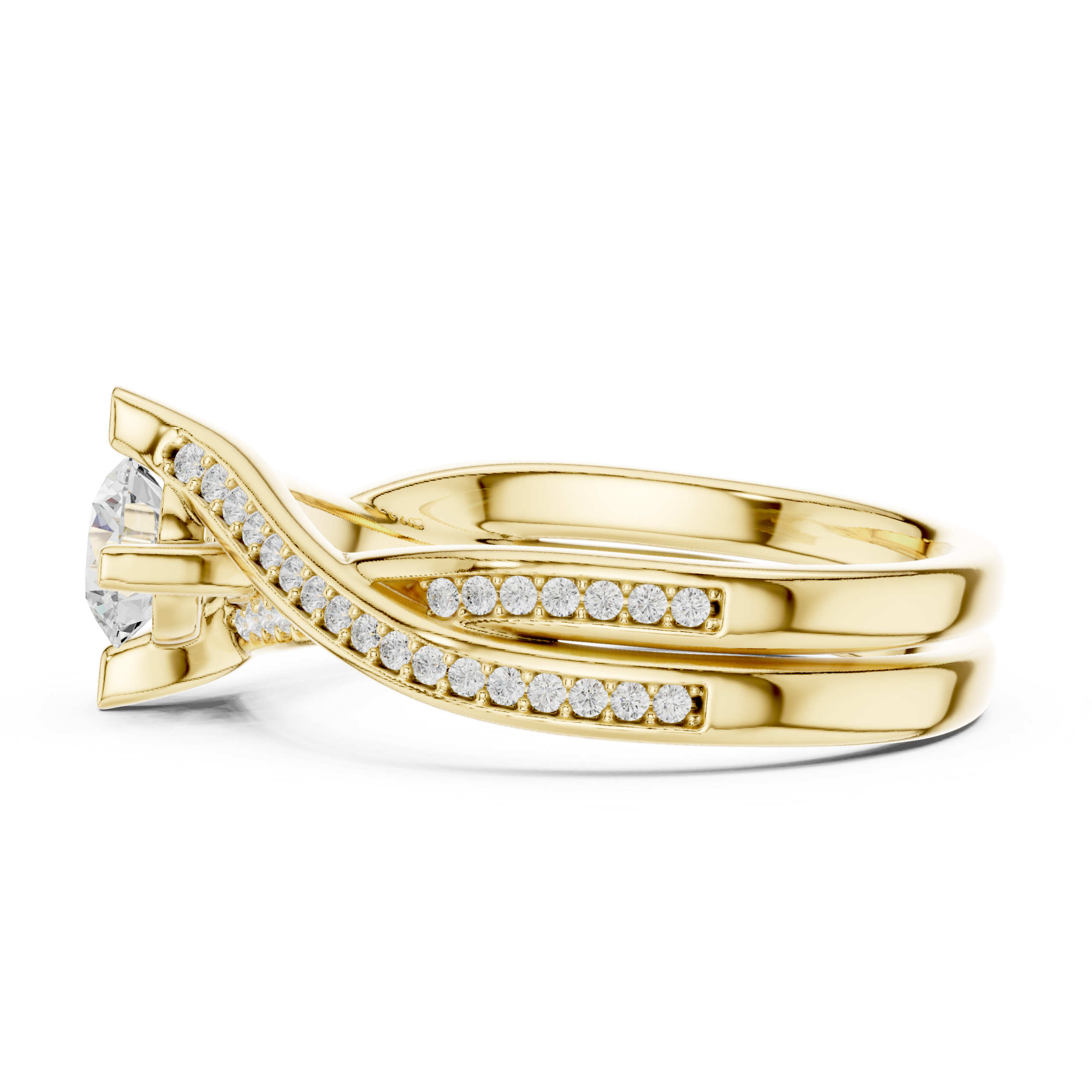 Elegant Durva Hallmarked Gold CZ Ring LR-135 - Image 9
