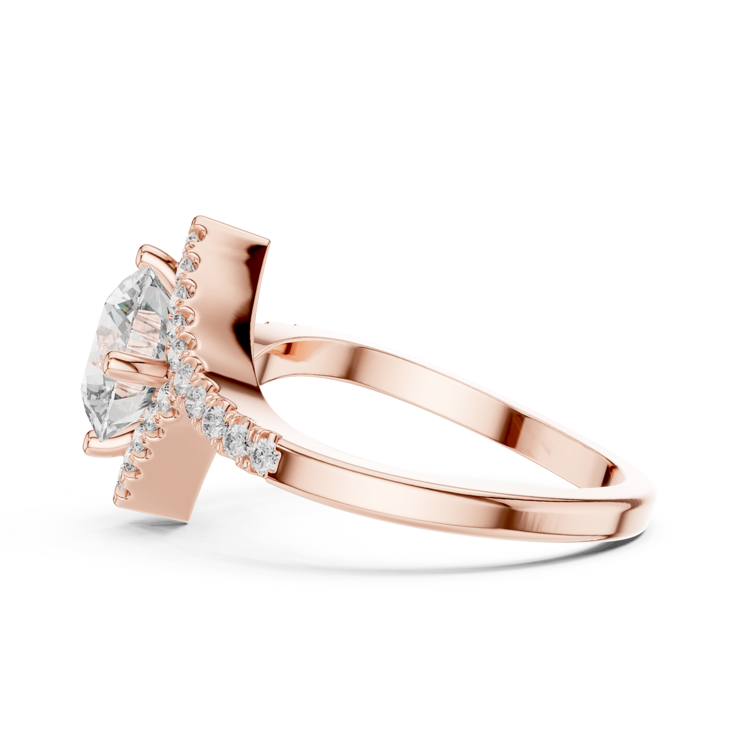 Certified 1.78 Cts Round Cut CZ Gold Ring LR-147